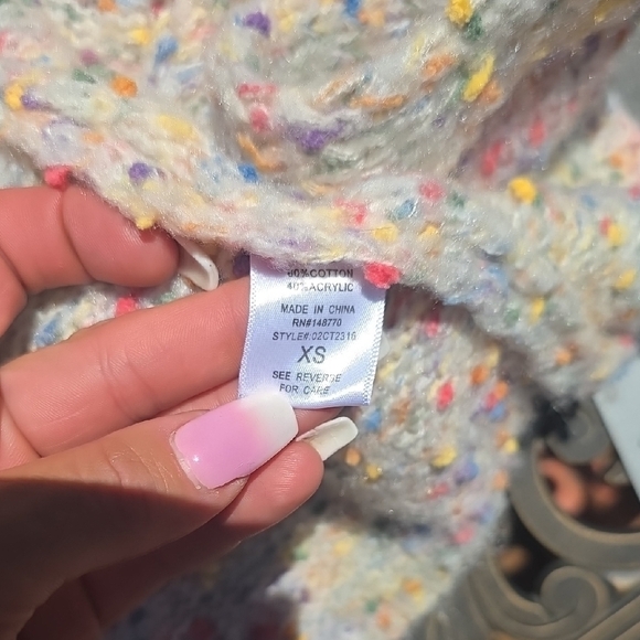 Sienna Sky Speckled Cardigan Sweater - Picture 5 of 5